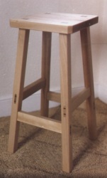 Beech kitchen stool