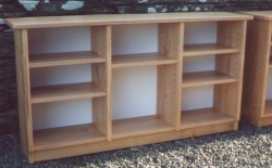 Set of low bookcases made from Sweet Chestnut