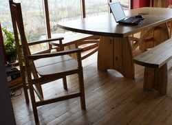 Moylegrove Ash Table, Chairs and Benches