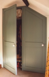 Built in wardrobe made from Pine.