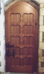 Church door made from Pitch Pine - Ceredigion