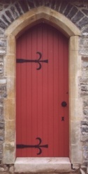 Church door made from Pitch Pine - Ceredigion