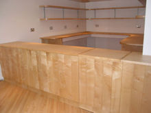 Shop counter made from Sycamore
