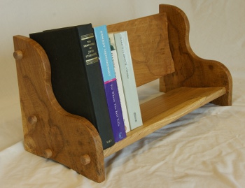 Book rack made from Pembrokeshire Beech