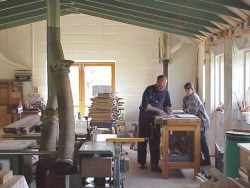 The inside of our workshop